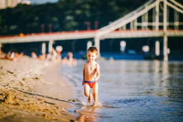 Sandstrand im Seebad Binz und Sellin